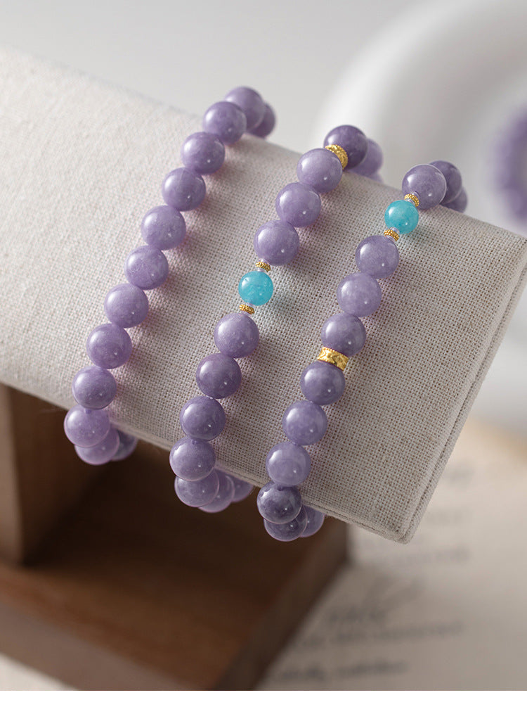 Amethyst Beaded Bracelet