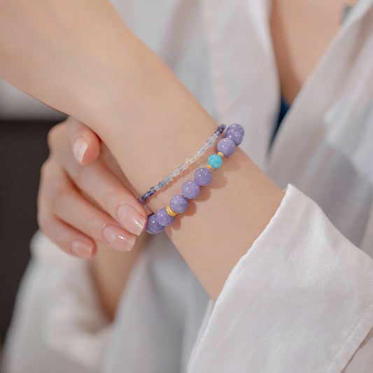 Amethyst Beaded Bracelet