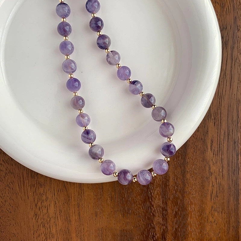 Amethyst Beaded Necklace