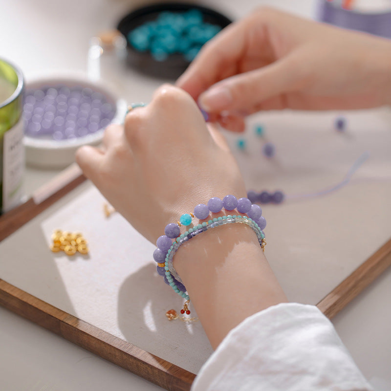 Amethyst Beaded Bracelet