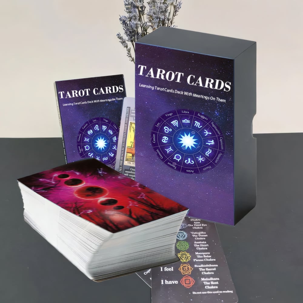 Learning Tarot Cards Deck With Meanings On Them