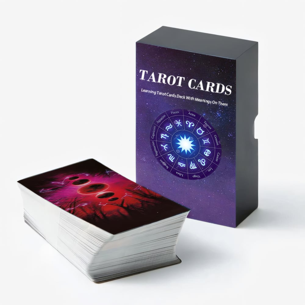 Learning Tarot Cards Deck With Meanings On Them